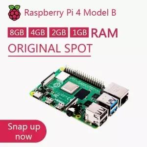 공식 정품 라즈베리 파이 4 모델 B 개발 보드 또는 4b 키트 G RAM 1GB 코어 CPU 1.5Ghz Pi 3B+보다 3배