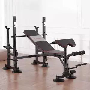 벤치프레스 머신 역도 50kg 바벨 인클라인 헬스 의자