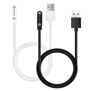 시니니아 PLAUD 노트 AI 음성 녹음기 충전기 4핀 마그네틱 USB 충전기 [2FT / 2PACK] 노트용 충전 케이블 (블랙 앤 화이트)과 호환됩니다