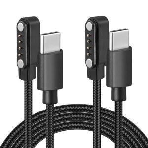 PLAUD NOTE & PRO AI 음성 녹음기용 TEDUBAX 땋은 USB C 충전 케이블 격자형 충전기 교체 케이블 타입 3.3 FT (2팩)
