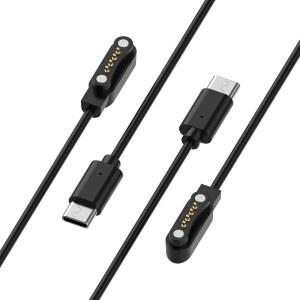 PLAUD 노트 AI 음성 녹음기용 QHBAMD 2팩 USB-C 마그네틱 충전 케이블 2피트 교체용 코드 케이스로 쉽게 접근 가능 백업 충전기