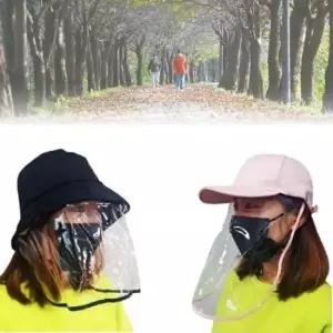 얼굴 바람막이 방풍모자 캡 벙거지 안면보호 투명 가림막 겨울 야외 런닝 레져 스포츠 산책용 모자