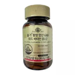 솔가 활성 엽산 680 위드 비타민B12 300mg x 60정