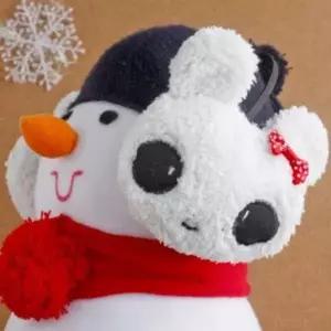 [하프클럽/알티피아]D 리본 토끼 귀마개 겨울 기모귀마개