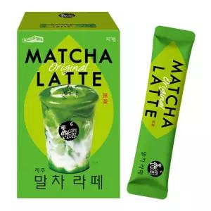 ROASTIQUE 공식 카페 모리 제주 말차 라떼 0스틱 90칼로리 의식용 등급 녹차 가루 달콤한 믹스 7온스