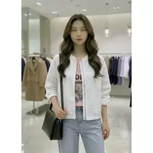 [롯데백화점]SOUP 라운드넥 크롭 집업  SC4UJ91U
