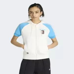 아디다스 ADIDAS 빈티지 슈퍼스타 숏 슬리브 트랙탑 - 화이트 스카이러쉬 KW2087