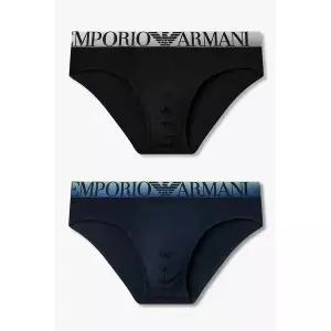 매장정품 EMPORIO ARMANI UNDERWEAR 엠포리오 아르마니 언더웨어 남성 그라데이션 빅 로고 브리프 2종SET(0