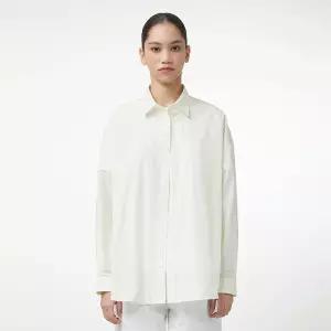 헌터 [WOMEN] 로고 패치 롱슬리브 셔츠 - 아이보리 HEW0001ASZIVO