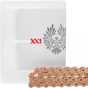 Sram PC X01 이글 중공 핀 126 링크 파워 락 12단 체인 - 블랙/블랙