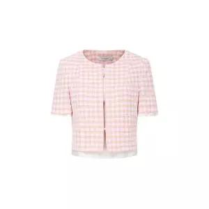 [JJ지고트](마산점)트위드 배색 레이어 크롭 재킷 (GR6A0JK301)