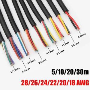스피커 오디오 LED 스트립 자동차 트레일러 트렁크용  연선 전선, 12V 케이블, 2, 10 도체