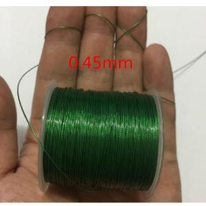 0.38mm-2.0mm 녹색 나일론 코팅 내장 304 스테인레스 스틸 와이어 로프, 바다 낚싯줄 체인 후크 행잉 크리