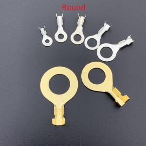 500PCS/1LOT 원형/Y 형 접지 링 러그 구리 배선 단자 자동차 커넥터 ID: 2.2 10.2mm