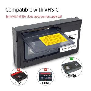 Panasonic VHS-VHSC 카세트 어댑터용 RCA용 변환기 8mm/MiniDV/Hi8 DY용 아님