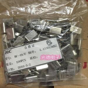 100PCS/쿼츠 크리스탈 오실레이터 HC-49U 4.433619MHZ 인라인 2핀, 패시브