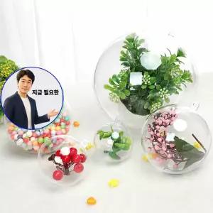 지금 필요한 크리스마스볼 플라스틱 투명캡슐 원형 5cm 투명공 1P 아크릴볼