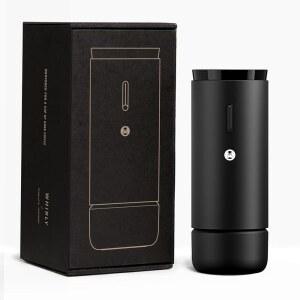 타임모어 버 커피 그라인더, 메탈 바디가 장착된 휴대용 전기 에스프레소에서 프렌치 프레스까지 30가지 정밀 설정, 저소음 디자인, 가정 및 실외 사용을 위한 자동 정지 막힘 방지(블랙)