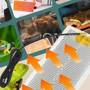 USB온열 5V발열필름 열선 히팅패드 히팅열선 DIY 발열체 부품 모듈 50도발열판 온열마우스패드