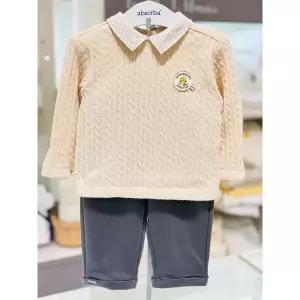 [압소바](마산점)[압소바 25년F/W 임신출산백일돌선물] 세이건 상하 세트 (A2521206Q)
