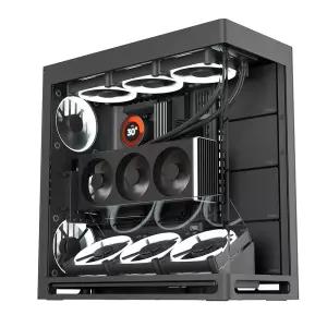 마이크로닉스 HAVN HS 420 VGPU 하이엔드 미들타워 PC 케이스 블랙