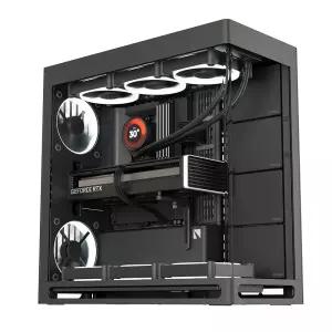 마이크로닉스 HAVN HS 420 하이엔드 미들타워 PC 케이스 블랙