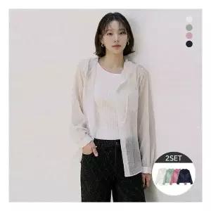 엘루아 썸머 시어 후드 스트링 자켓 2종세트 1334900