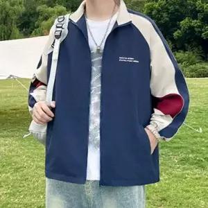 바람막이 여성 하이넥 배색 자켓 봄 여름 얇은 아우터