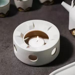 도자기 차우리기 힐링타임 화이트 차워머 도자기티워머 티워머