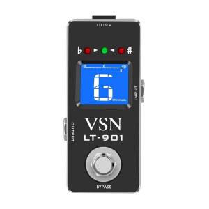 VSN 튜너 페달, 크로매틱 기타 페달 빠르고 정확한 튜너, 일렉트릭 기타용 피치 표시기 및 악기용 베이스 트루 바이패스 튜닝 장치를 사용하여 고정밀 1 센티미터를 제공합니다