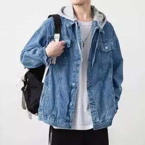 청자켓 남성 데님 재킷 가을 아우터 후드 포켓 탈부착