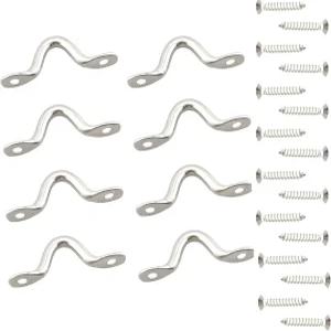 고정 카누 리깅에 적합한 나사가 있는 CXMTECH 8PCS M5 스테인리스 스틸 천장 후크 헤비 듀티 금속 아일렛