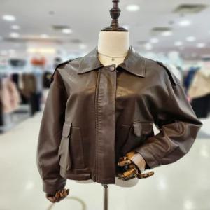 여성 라이더 인조가죽 점퍼 집업스타일 M25F8R115