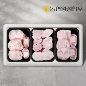 [농협횡성한우] 효도보신세트 6호 2.1kg (사골1팩+우족2팩) /팩당700g