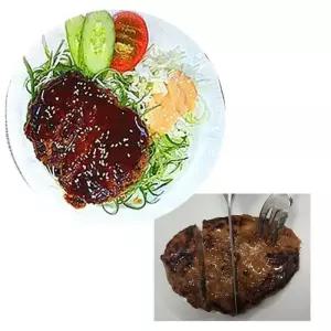 한정식 수제 한돈 떡갈비 스테이크-1kg(100gx10장)