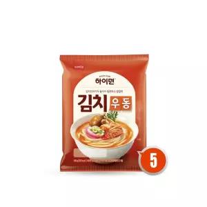 삼립 하이면 김치 우동 198g x5개