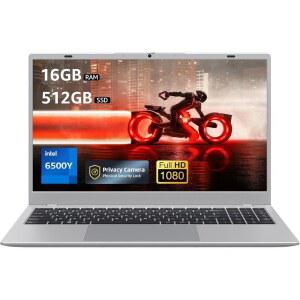 Coolby 노트북 컴퓨터 1080P FHD IPS 디스플레이가 있는 15 6인치 노트북 16GB RAM 512GB SSD 6500Y 프로세서 PC 4G 5G Hz Wi Fi 지원 BT