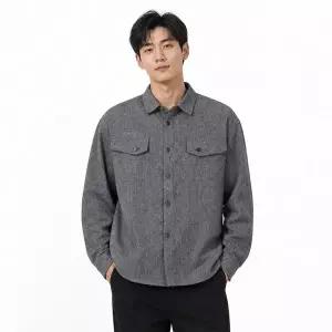 [리미드] 남성 트위드 크롭 셔츠 재킷 NUI-SHA-J711