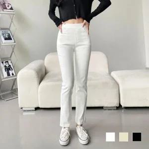 [라일리여성의류] Rly 부츠컷바지 편한바지 여자 스키니 밴딩팬츠 롱팬츠