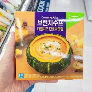 풀무원 브런치수프 더블치즈 단호박 크림 180g 아이스박스포장