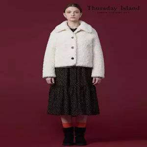 [써스데이아일랜드][Thursday Island] 빅 카라 페이크 퍼 자켓(T238MLT239W)
