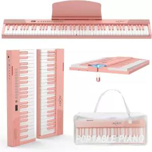 조이 88키 휴대용 피아노 반중력 있는 마그네틱 스플릿 키보드 900톤 및 700리듬 USB-MIDI 케이스가 여행용