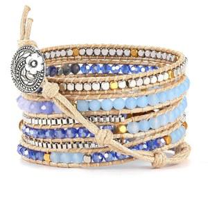 남성 woman PLTGOOD Boho 히피 로프 커프 crystal 팔찌 주얼리 가능한 차크라 뱅글 스톤 핸드메이드 힐링 내추럴 요가 조절 비즈