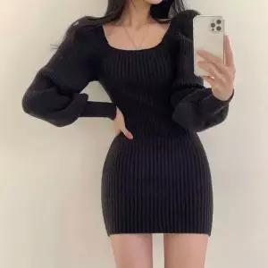 [오르토]니트원피스 슬림핏 프릴원피스 하객룩 크리스마스 파티룩