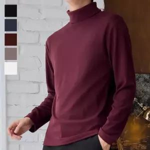 [리빌모아]남자 데니안 베이직 목폴라 긴팔 티셔츠 5C-TSA-Q104-자주