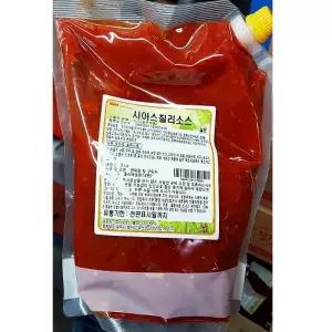 시아스 블랙 스테이크용 칠리 소스 2kg 매운 핫소스