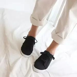 예쁜 블랙 운동화 여자 스니커즈 학생 발편한 슬립온