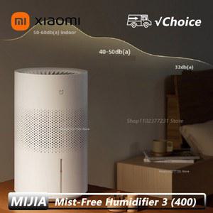 신형 샤오미 미스트 프리 가습기 3 [400] 99% 항균율 4L 물탱크 스마트 스크린 공기 가습기 미지아 앱 연동