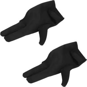 2Pcs 3 핑거 이발 장갑 미용 도구용 단열 헤어 스타일링 열 보호