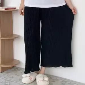 [로즈엘리]빅와이드 쿨링 플리츠 냉장고 바지 2컬러